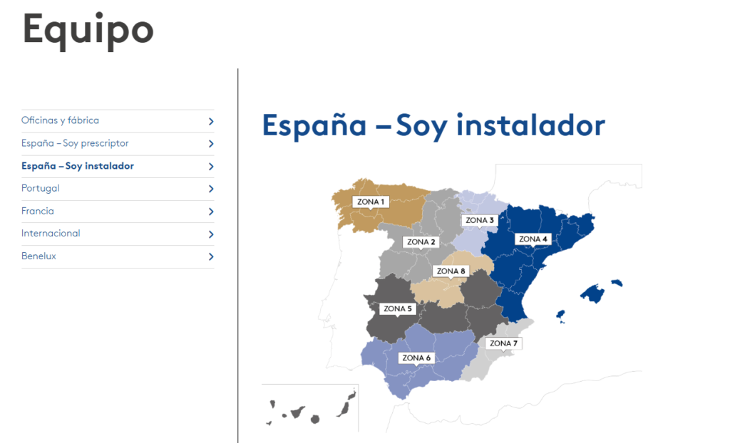 Huurre Ibérica, nueva página web. Pàgina de contacto