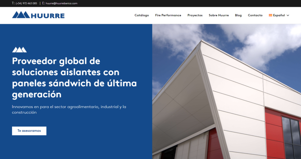 Huurre Ibérica, nueva página web